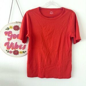 J Crew Perfect Fit Tee Orange